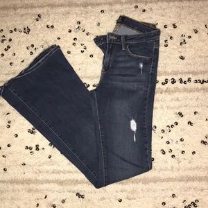 Just Black Distressed Flare Jeans